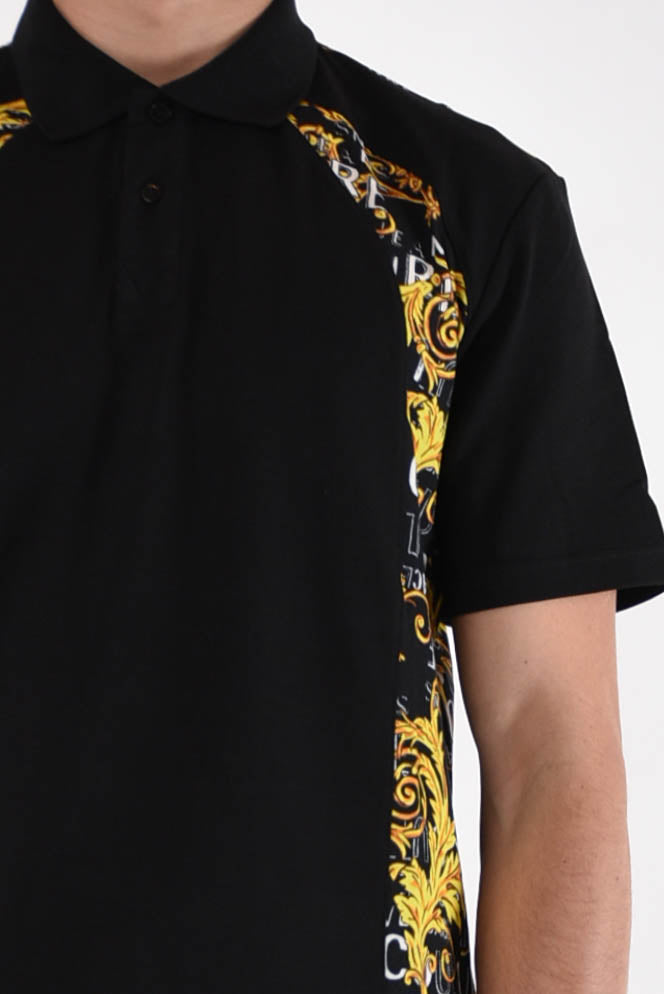 VERSACE JEANS COUTURE Polo con stampa barocca
