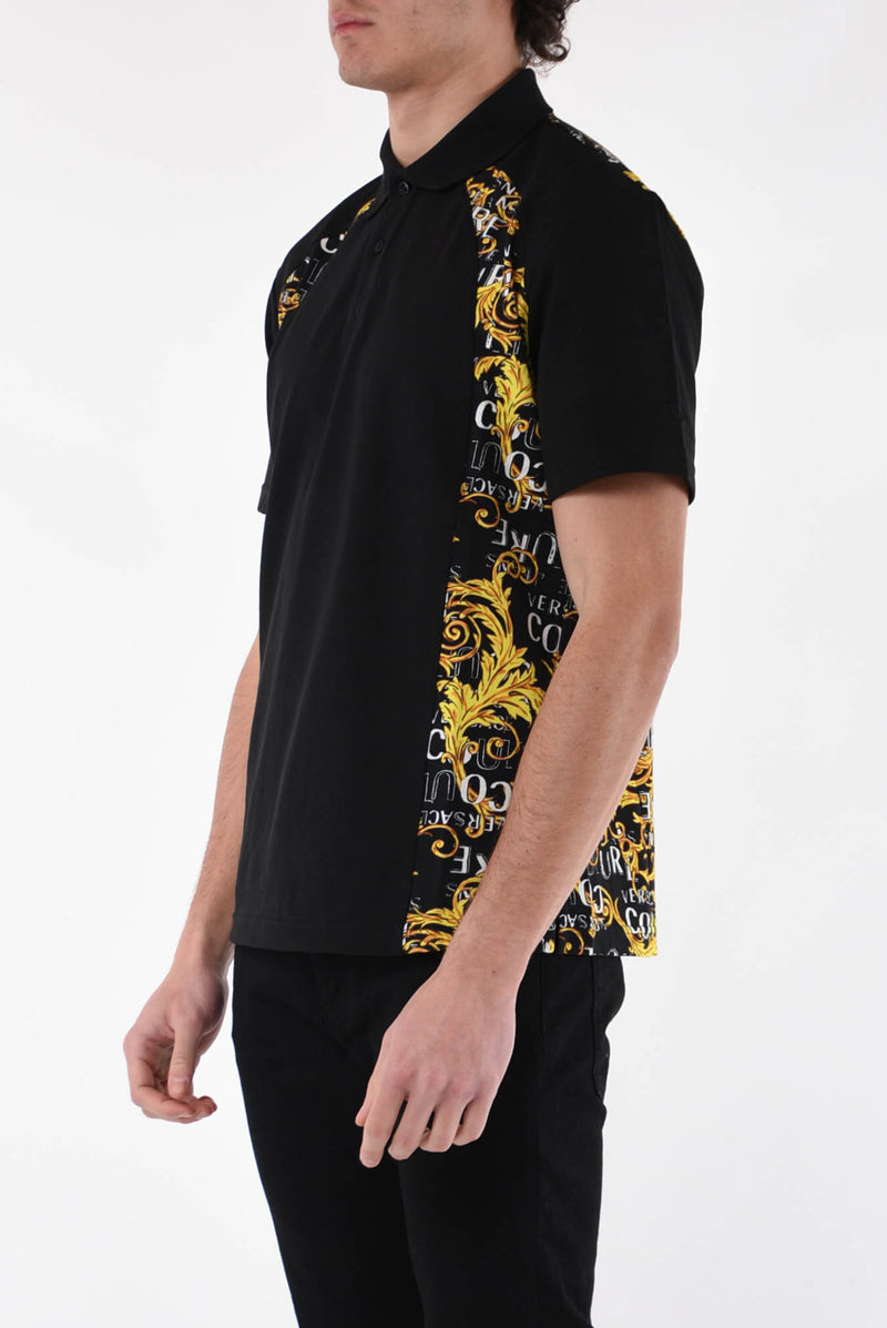 VERSACE JEANS COUTURE Polo con stampa barocca