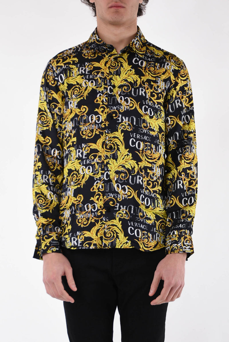VERSACE JEANS COUTURE Camicia stampa barocca