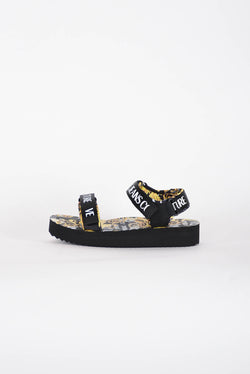 VERSACE JEANS COUTURE sandali bassi stampa baroque