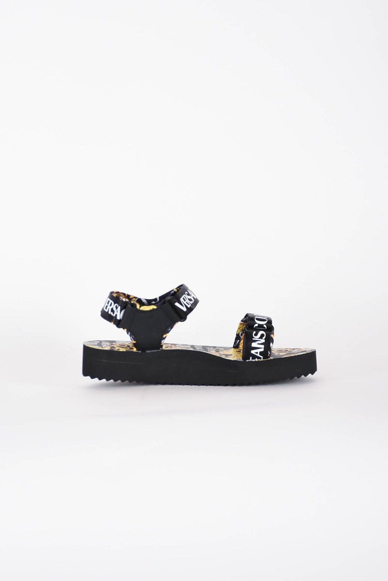 VERSACE JEANS COUTURE sandali bassi stampa baroque