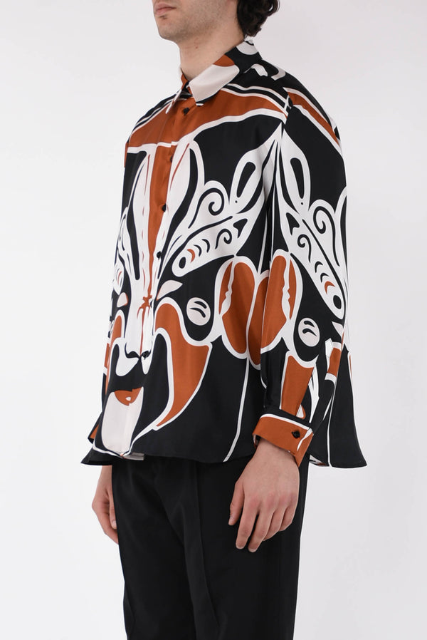ACT N 1 Camicia fantasia in seta