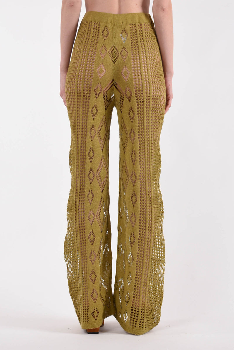 AKEP pantaloni a palazzo in maglia