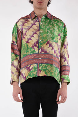 ARIES Camicia scarf print