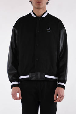 ARMANI EXCHANGE Varsity in pelle ecologica