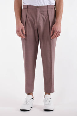 BRIGLIA 1949 Pantaloni portobello in fresco lana