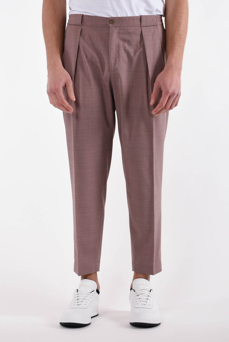 BRIGLIA 1949 Pantaloni portobello in fresco lana