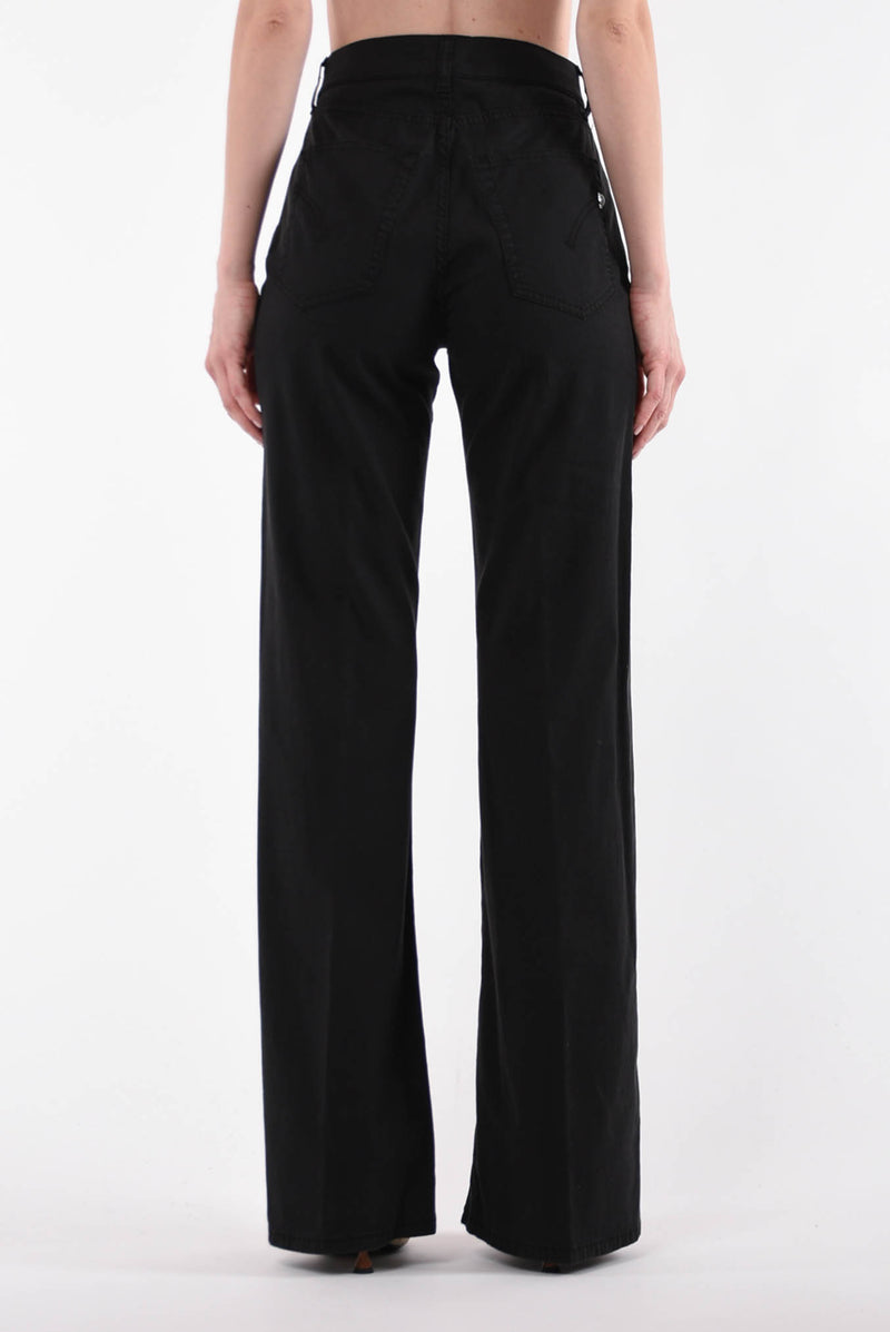 DONDUP pantaloni a zampa modello amber