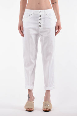 DONDUP pantaloni boyfriend modello koons gioiello