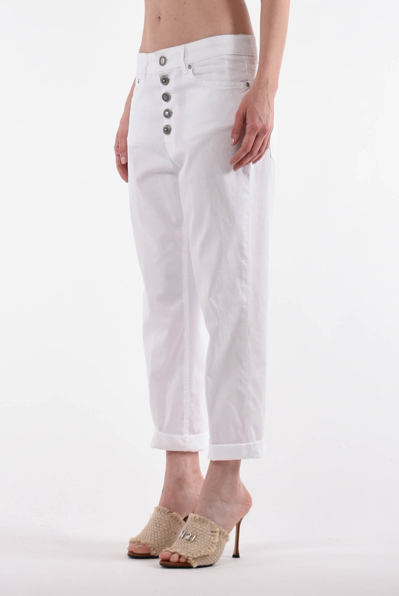 DONDUP pantaloni boyfriend modello koons gioiello