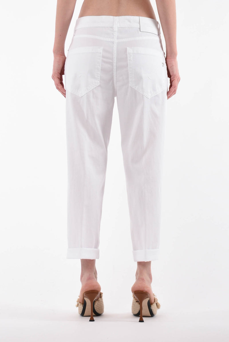 DONDUP pantaloni boyfriend modello koons gioiello
