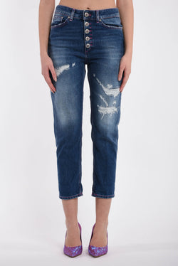DONDUP jeans boyfriend modello koons gioiello