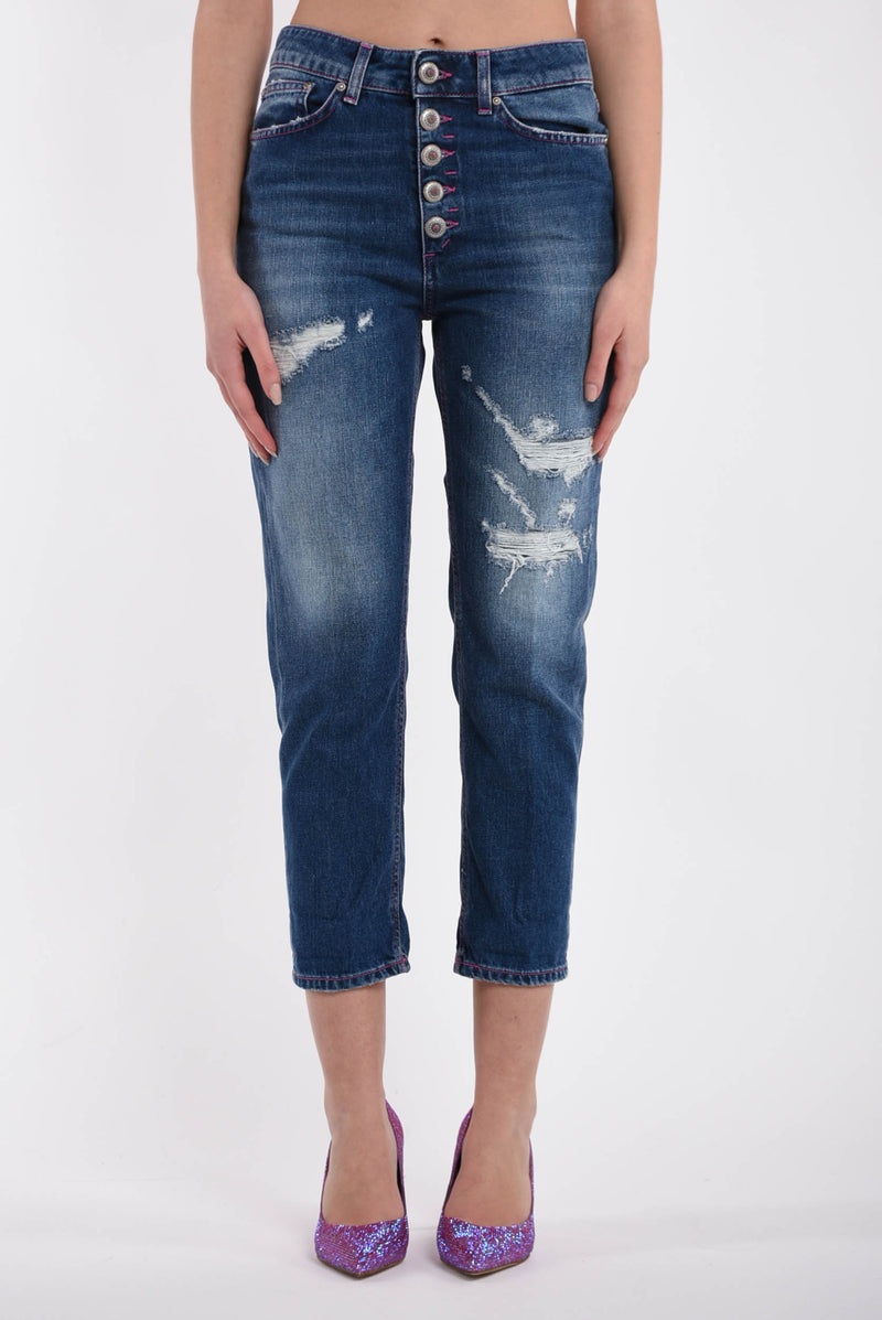 DONDUP jeans boyfriend modello koons gioiello