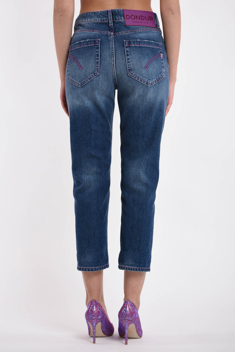 DONDUP jeans boyfriend modello koons gioiello