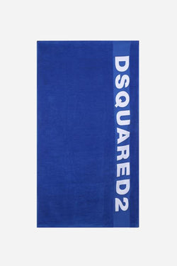 DSQUARED Telo mare con logo in cotone