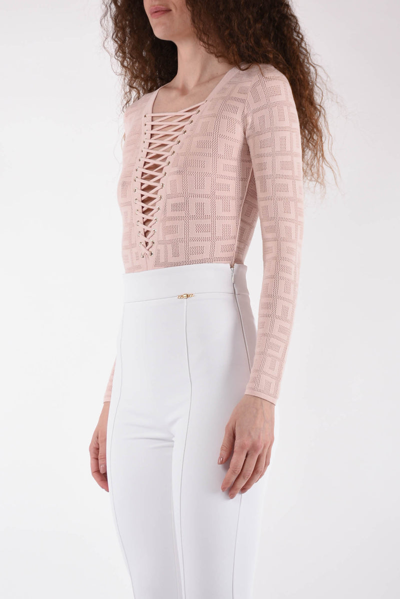 ELISABETTA FRANCHI body logo in punto rete