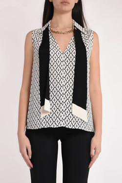 ELISABETTA FRANCHI blusa smanicata