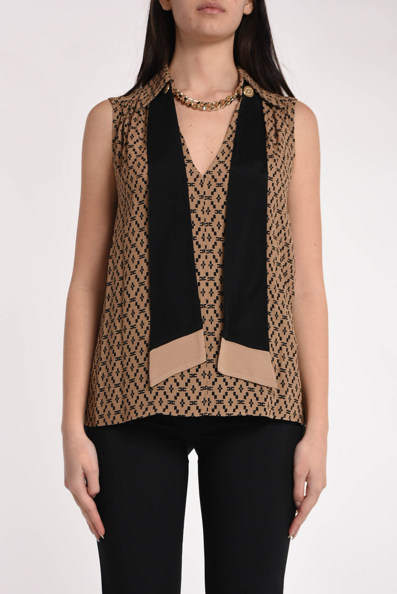 ELISABETTA FRANCHI blusa smanicata