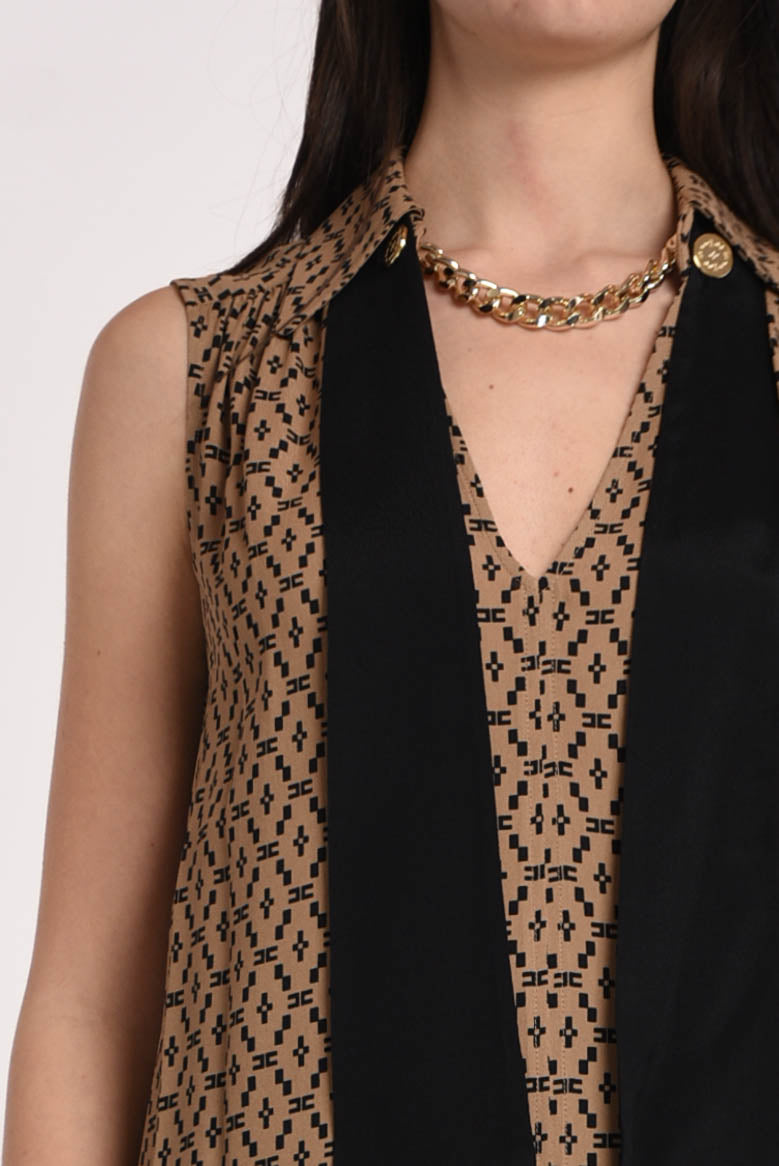ELISABETTA FRANCHI blusa smanicata