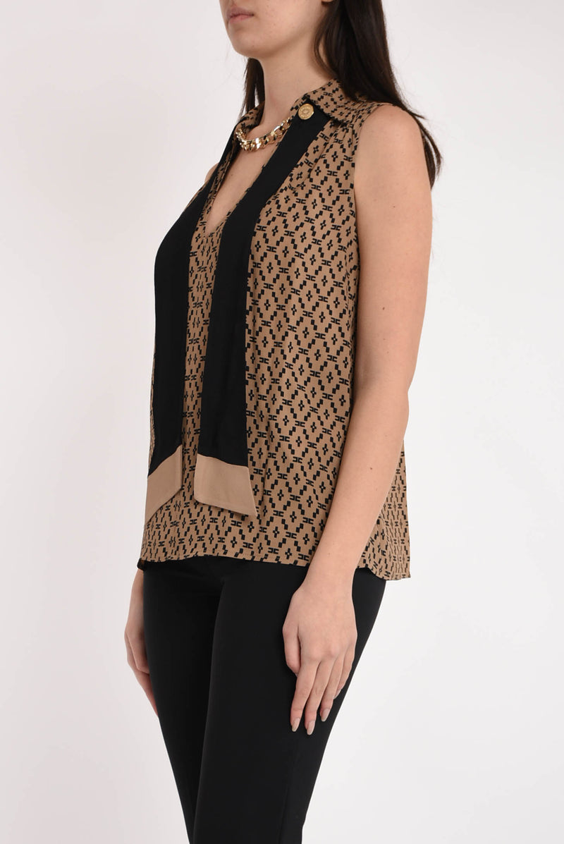 ELISABETTA FRANCHI blusa smanicata