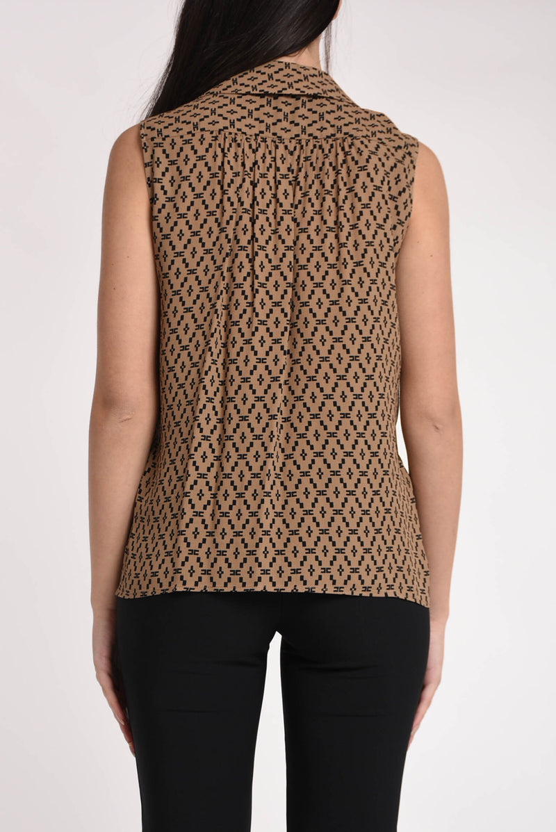 ELISABETTA FRANCHI blusa smanicata