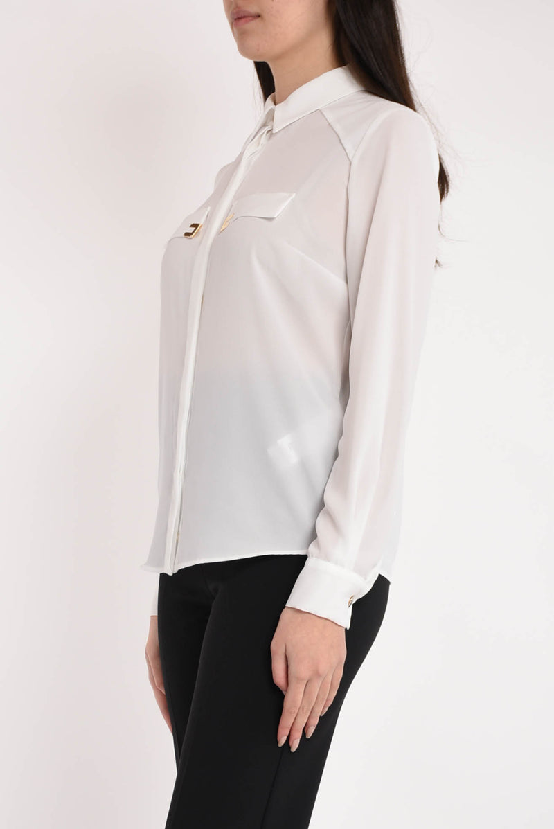 ELISABETTA FRANCHI camicia in georgette