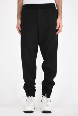 EMPORIO ARMANI Pantaloni jogger in fresco lana