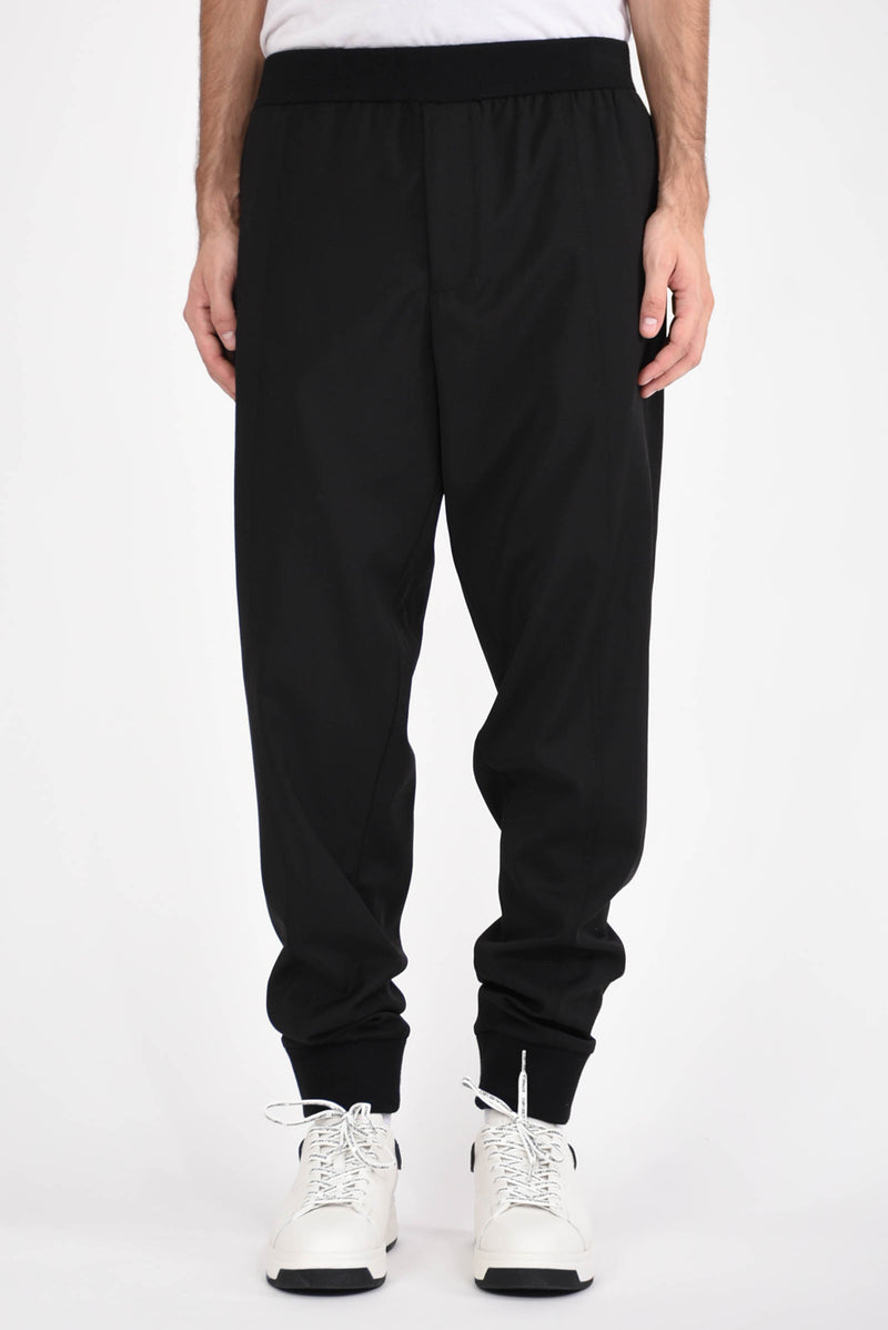 EMPORIO ARMANI Pantaloni jogger in fresco lana