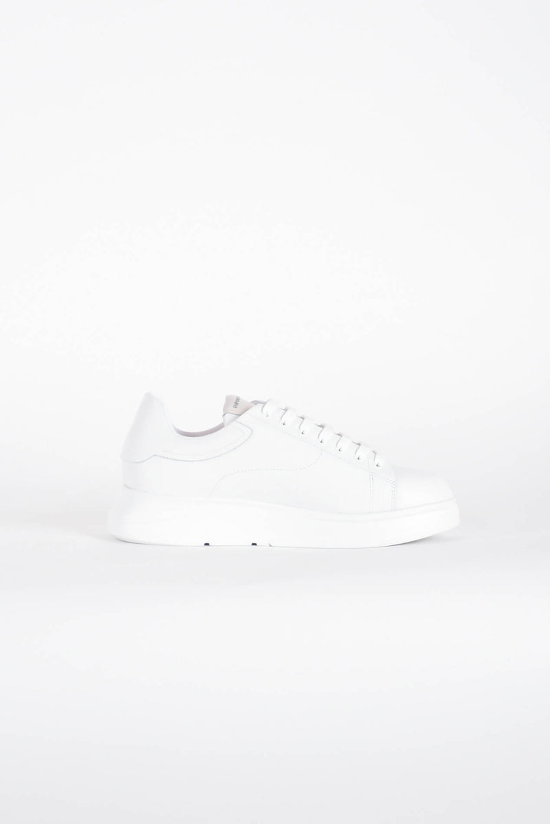 EMPORIO ARMANI Sneakers con logo in pelle