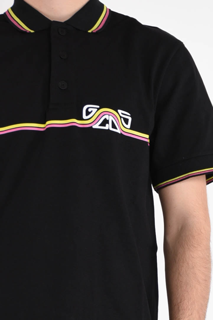 GCDS Polo waved logo