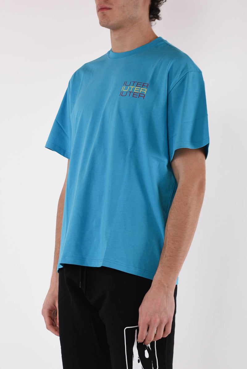 IUTER T-shirt spine skulls in cotone