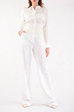 MAX MARA STUDIO palazzo pants model mallo