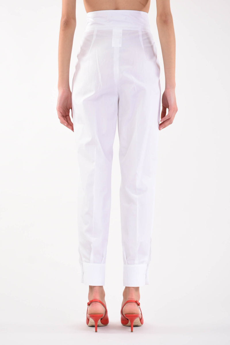 MAX MARA STUDIO trousers with silver model pleats