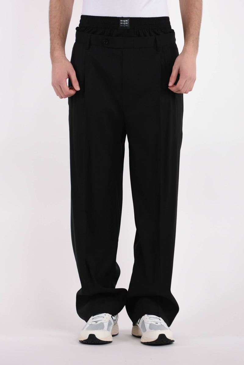 MSGM pantaloni in viscosa