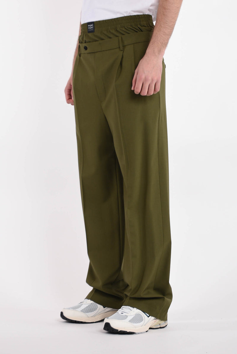 MSGM pantaloni in fresco lana