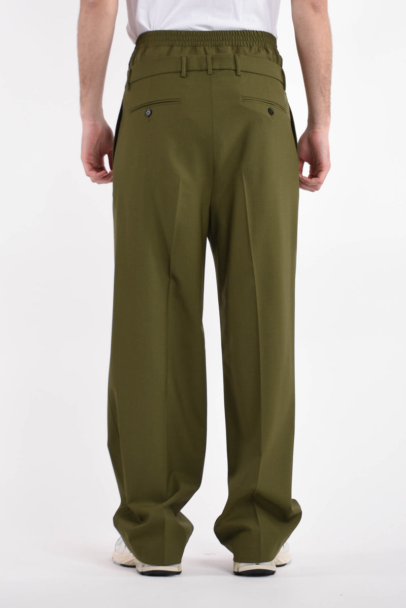 MSGM pantaloni in fresco lana
