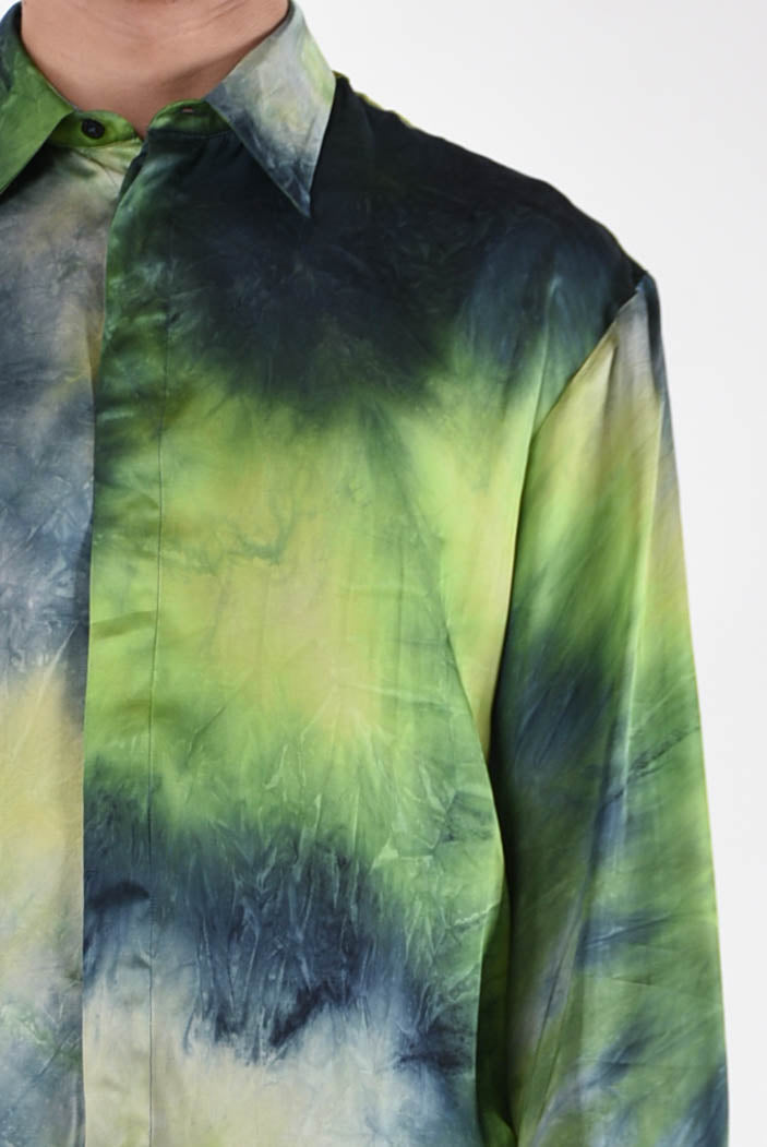 MSGM Camicia tie dye in viscosa