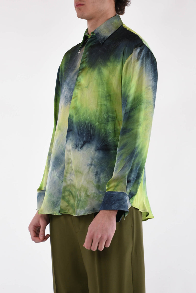 MSGM Camicia tie dye in viscosa