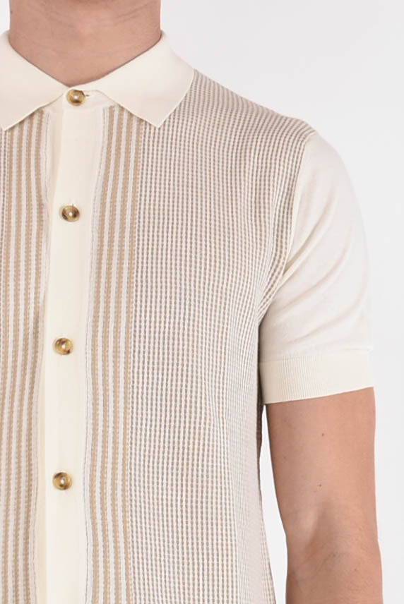 PAOLO PECORA Polo camicia in cotone