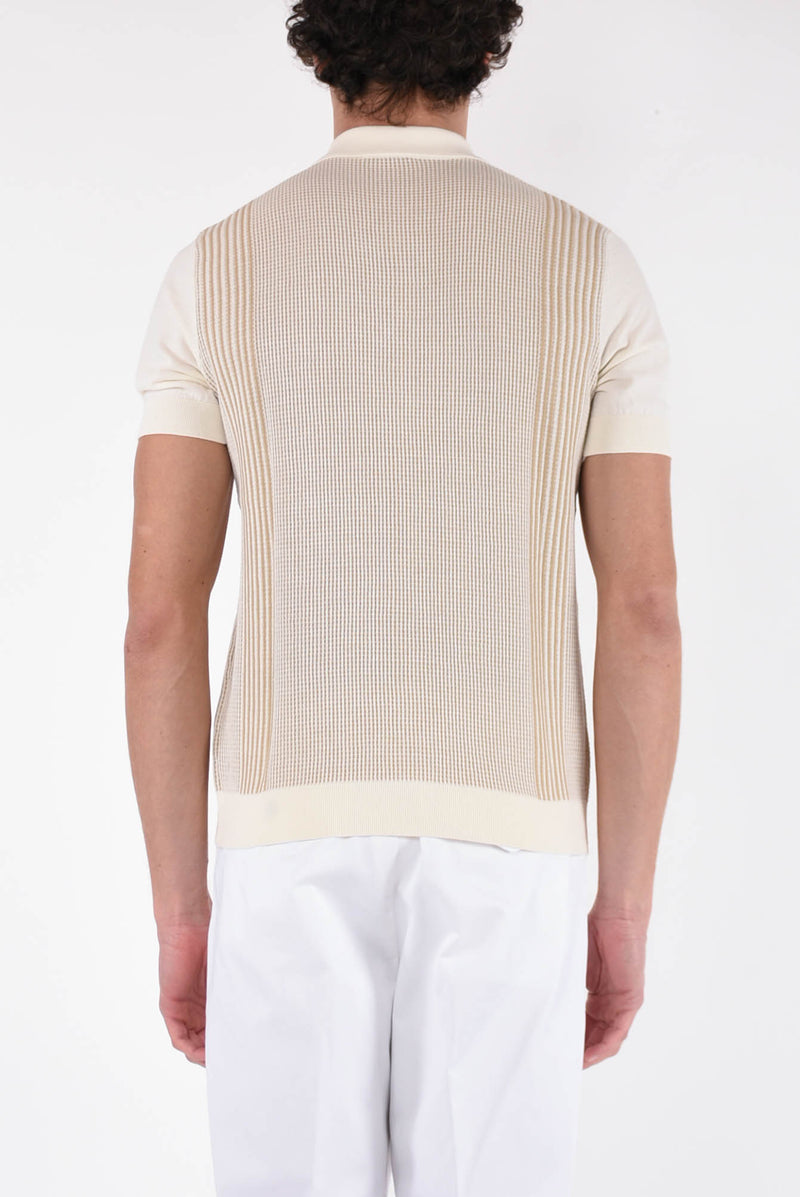 PAOLO PECORA Polo camicia in cotone