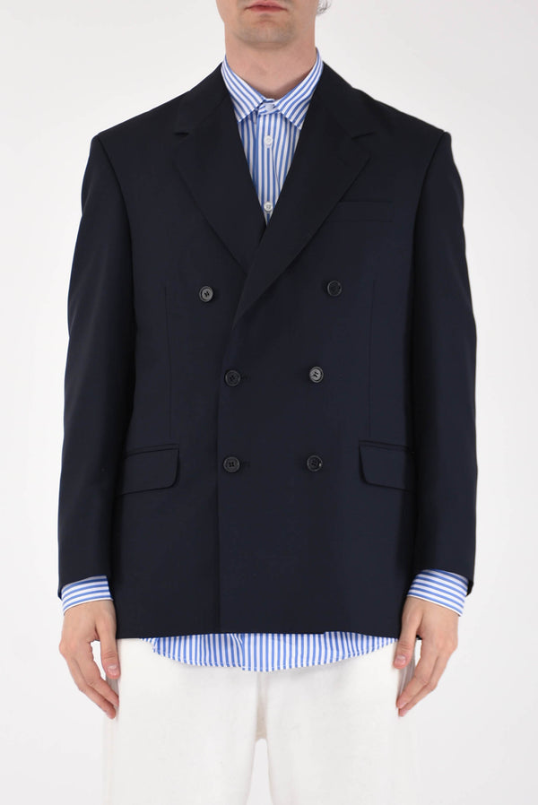 DANILO PAURA Double-breasted thom jacket in cool wool