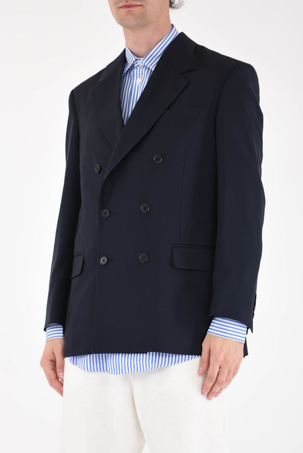 DANILO PAURA Double-breasted thom jacket in cool wool