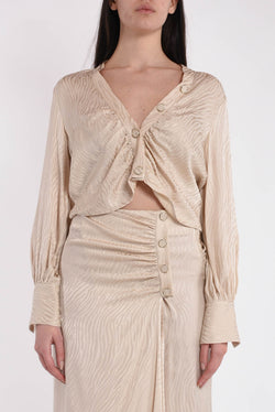 SIMONA CORSELLINI blusa cropped