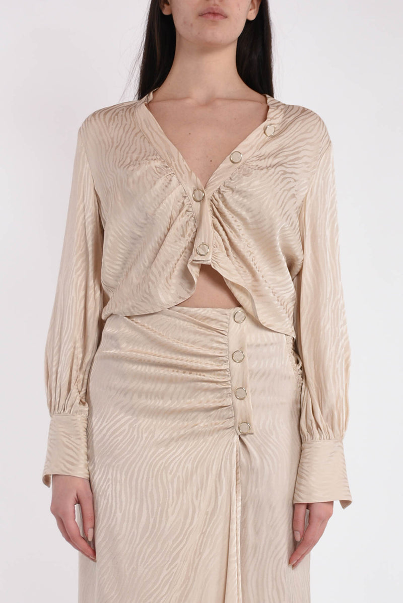 SIMONA CORSELLINI blusa cropped