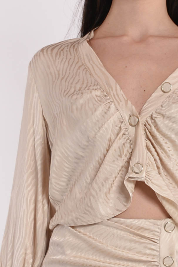 SIMONA CORSELLINI blusa cropped