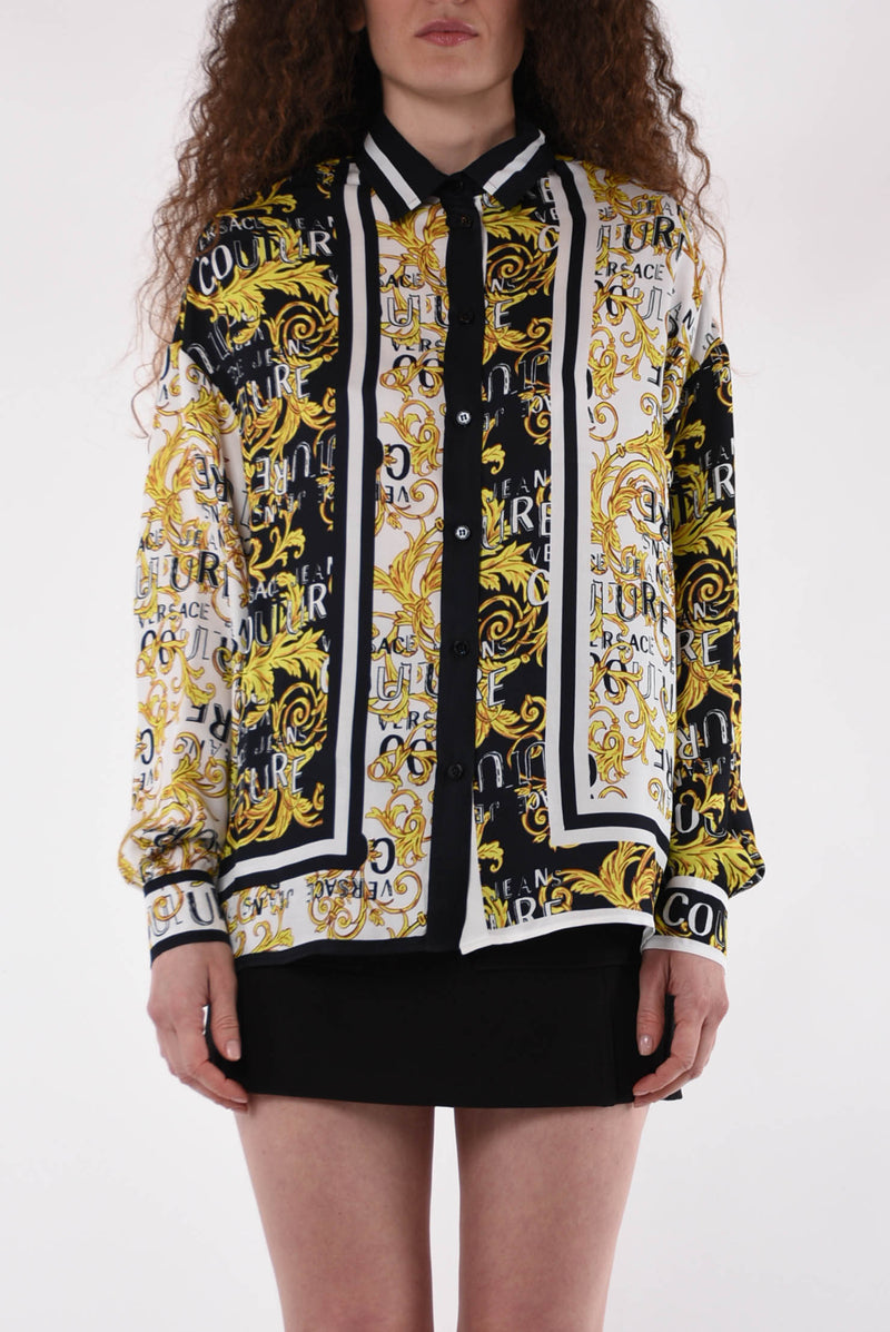 VERSACE JEANS COUTURE camicia con logo couture