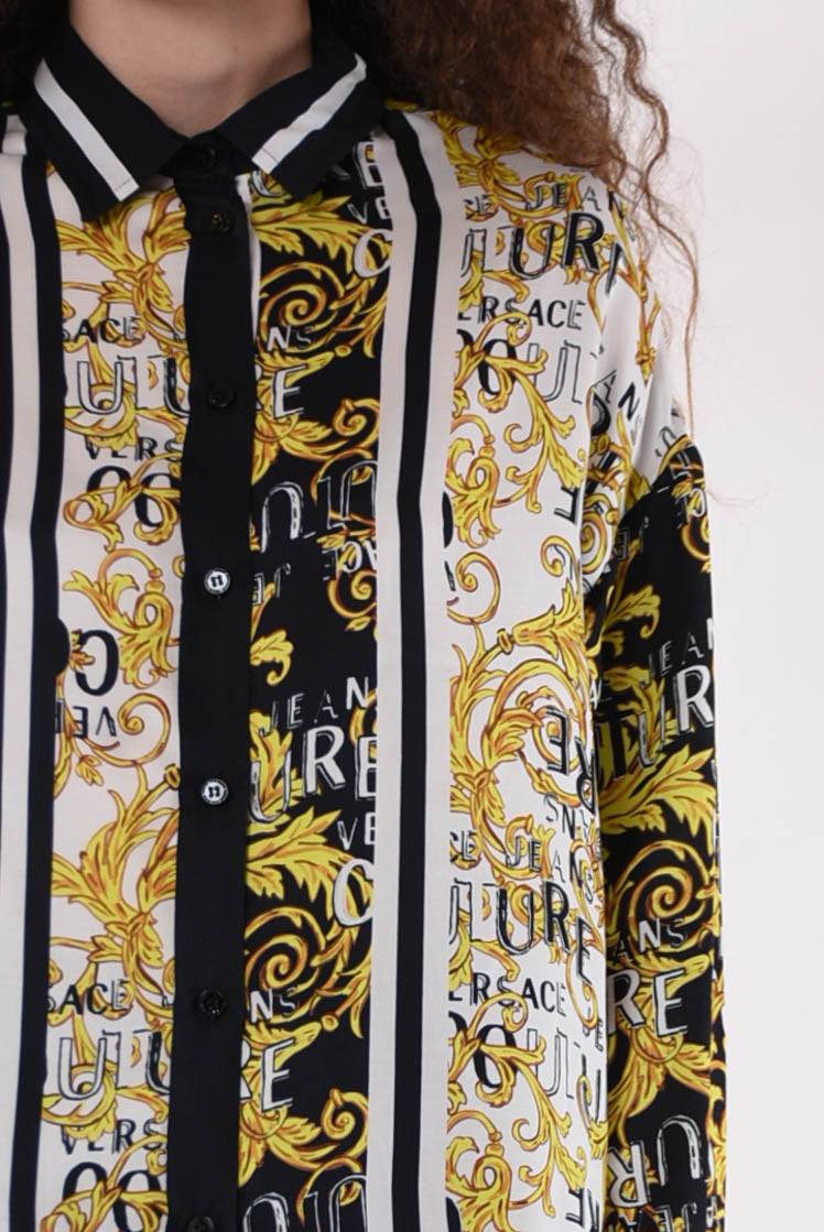 VERSACE JEANS COUTURE camicia con logo couture