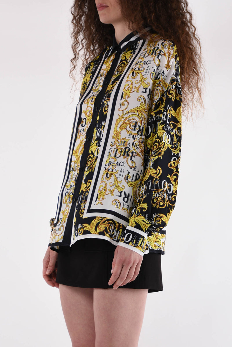VERSACE JEANS COUTURE camicia con logo couture