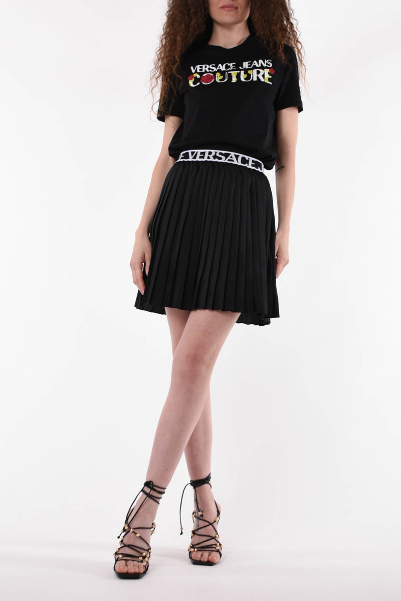 VERSACE JEANS COUTURE gonna mini con logo